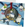 Emma Ball Dancing Puffin Melamine Bauble Card- Christmas Decorations|Christmas Cards