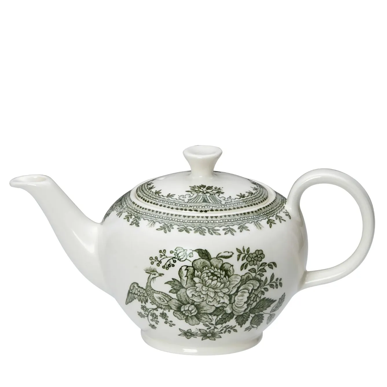 Burleigh Dark Green Asiatic Pheasants Small Teapot- Tea|Teapots