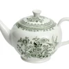 Burleigh Dark Green Asiatic Pheasants Teapot Large- Tea|Teapots