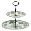 Burleigh Dark Green Asiatic Pheasants 2 Tier Cake Stand- Serving Plates & Boards|Plates