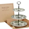 Burleigh Dark Green Asiatic Pheasants 3 Tier Cake Stand- Serving Plates & Boards|Plates