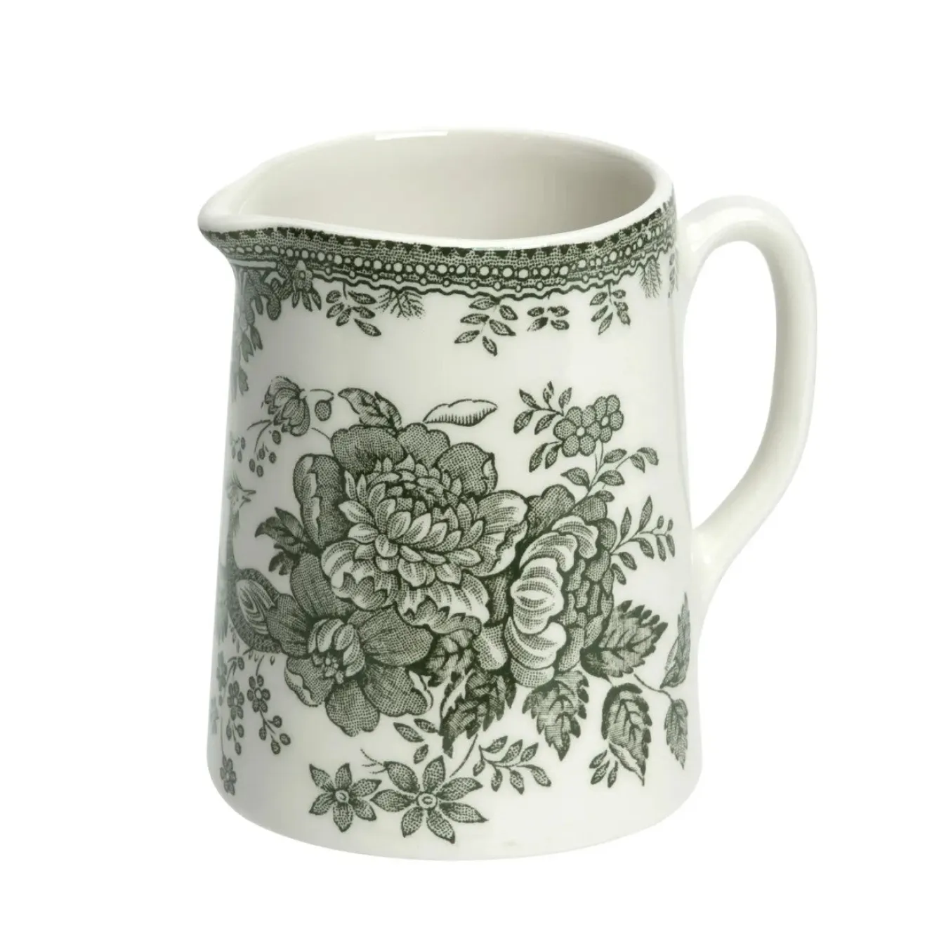 Burleigh Dark Green Asiatic Pheasants Mini Tankard Jug- Jugs
