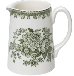 Burleigh Dark Green Asiatic Pheasants Small Tankard Jug- Jugs