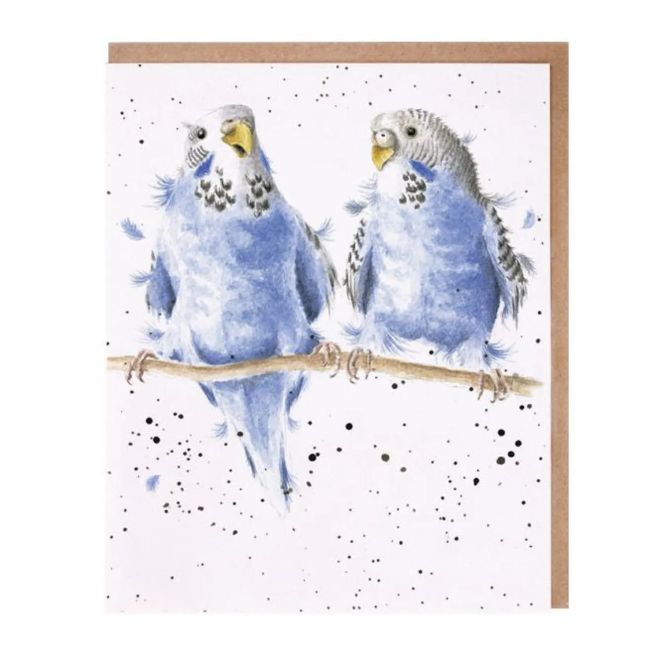 Wrendale Designs 'Date Night' Budgie Greetings Card- Greeting Cards|Children