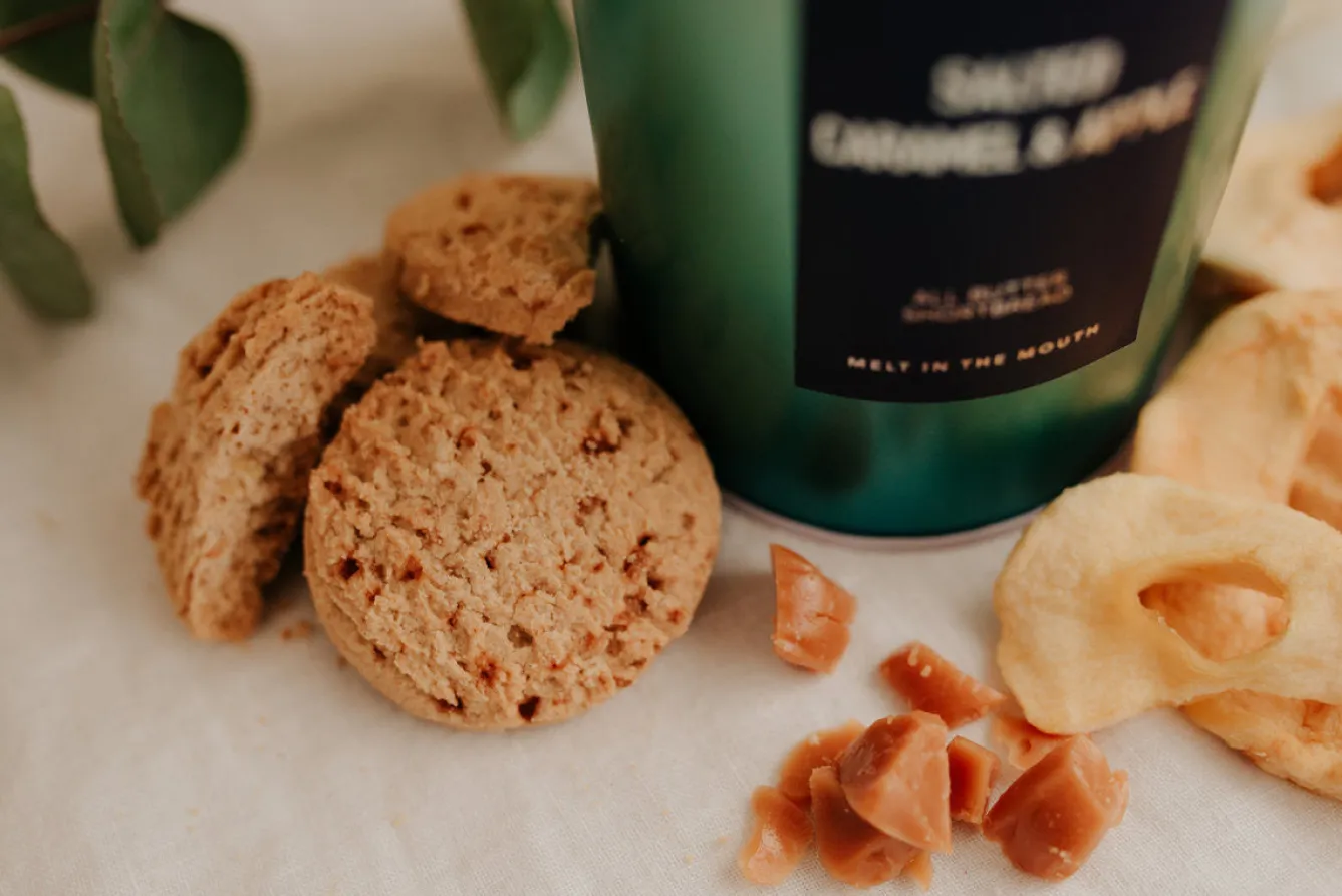 Dean's of Huntley Shortbread Dean's Salted Caramel & Apple All Butter Shortbread- Tea|Snacks & Crackers