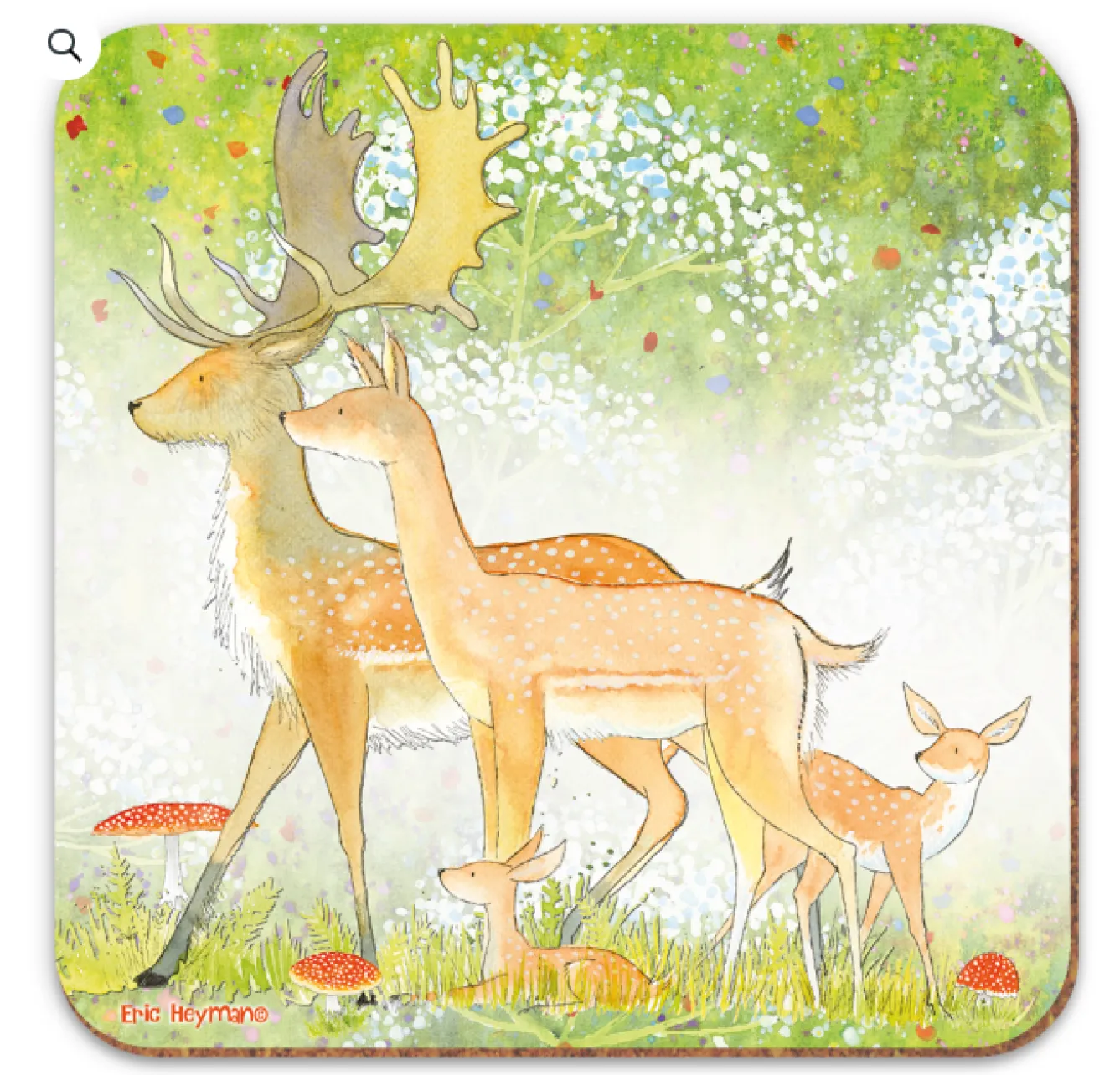 Emma Ball Deer Coaster- Tea|Coasters