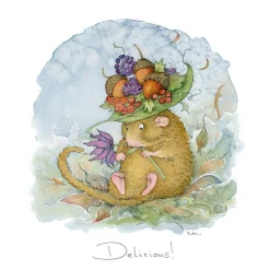 Moongazer Cards Delicious! Greeting Card- Greeting Cards