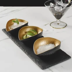 Selbrae Deluxe Gold Mezze Set- Bowls & Dishes