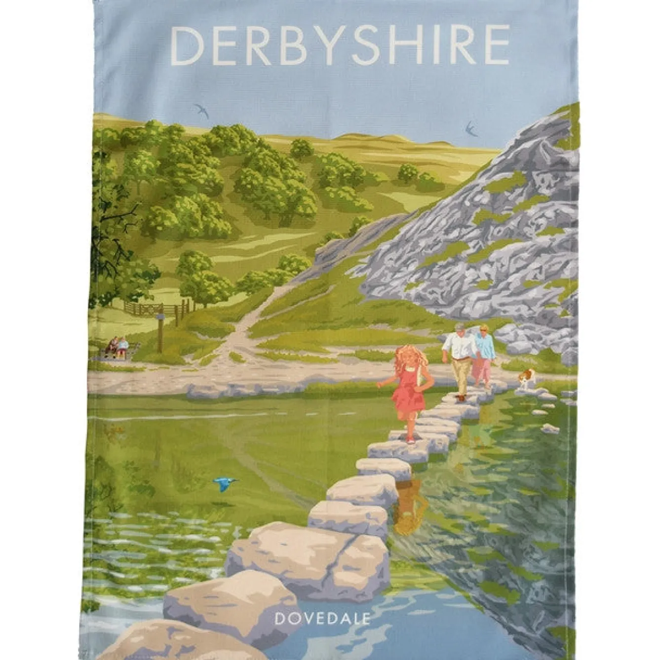 Town Towels Derbyshire - Dovedale Tea Towel- Tea|Tea Towels