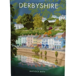 Town Towels Derbyshire - Matlock Bath Tea Towel- Tea|Tea Towels