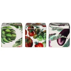Emma Bridgewater Dig The Garden Set of 3 Square Caddies- Storage Caddies|Storage
