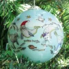 Emma Ball Diving Seals Hand-painted Glass Bauble- Christmas Decorations|Christmas