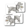 Thornback & Peel Dog and Daisy Set of 4 Coasters- Melamine|Coasters