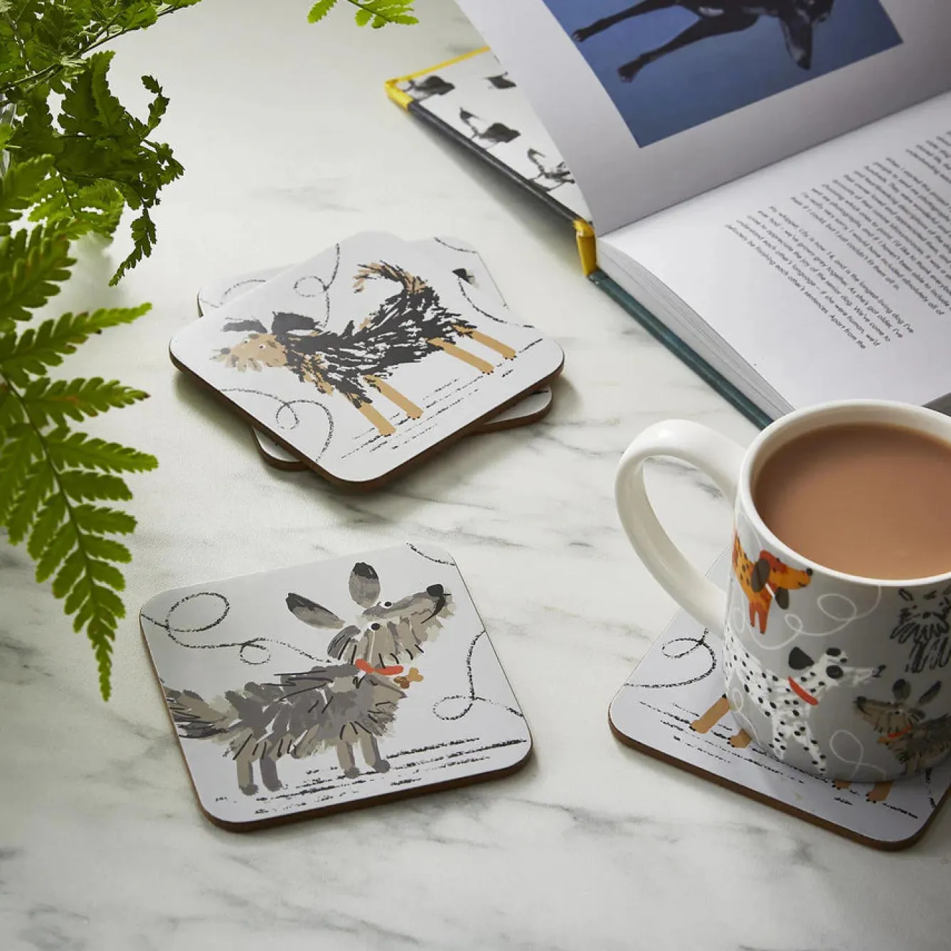 Ulster Weavers Dog Days Coasters - Set of 4- Coasters