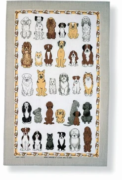 Ulster Weavers Dogs Arrived Cotton Tea Towel- Tea|Tea Towels
