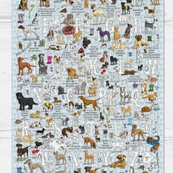 GB Jigsaws Ltd Dogs A-Z 1000 Piece Jigsaw Puzzle- Puzzles