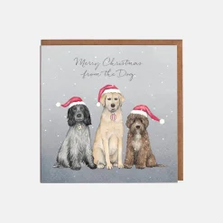 Lottie Murphy Dogs in Hats Christmas Card- Christmas Cards|Christmas