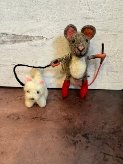 Sew Heart Felt Dog Walker Felt Mouse with Westie- Children