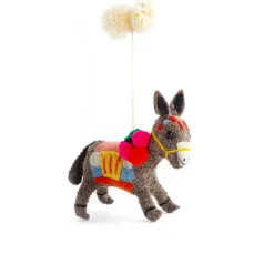 Sew Heart Felt Donkey Felt Christmas Decoration- Christmas Decorations|Seasonal Decor