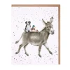 Wrendale Designs 'Donkey Ride' Greetings Card- Greeting Cards