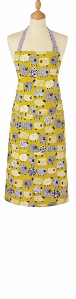 Ulster Weavers Dotty Sheep Oil Cloth Cotton Apron- Aprons