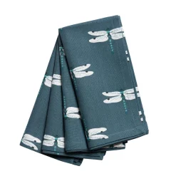 Sophie Allport Dragonfly Napkins  - Set of 4- Tea