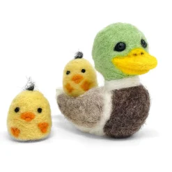 The Crafty Kit Co. Duck & Ducklings Needle Felting Kit- Crafts
