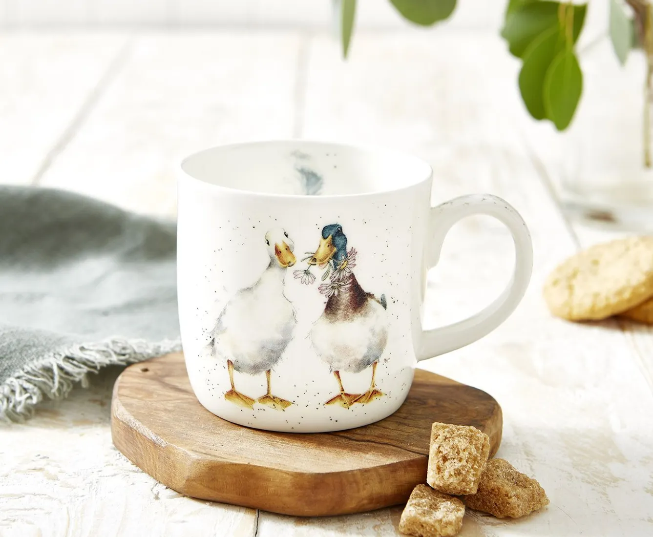 Wrendale Designs 'Duck Love' Duck Small Bone China Mug (11oz)- Animals|Animals