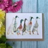 Jen Winnett Ducks in a Row Blank Greetings Eco Card- Greeting Cards