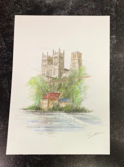 Sean Webb Art Durham Cathedral Print- Greeting Cards|Art