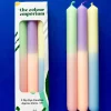 The Colour Emporium Easter Delight Dip Dye Dinner Candles Trio- Easter