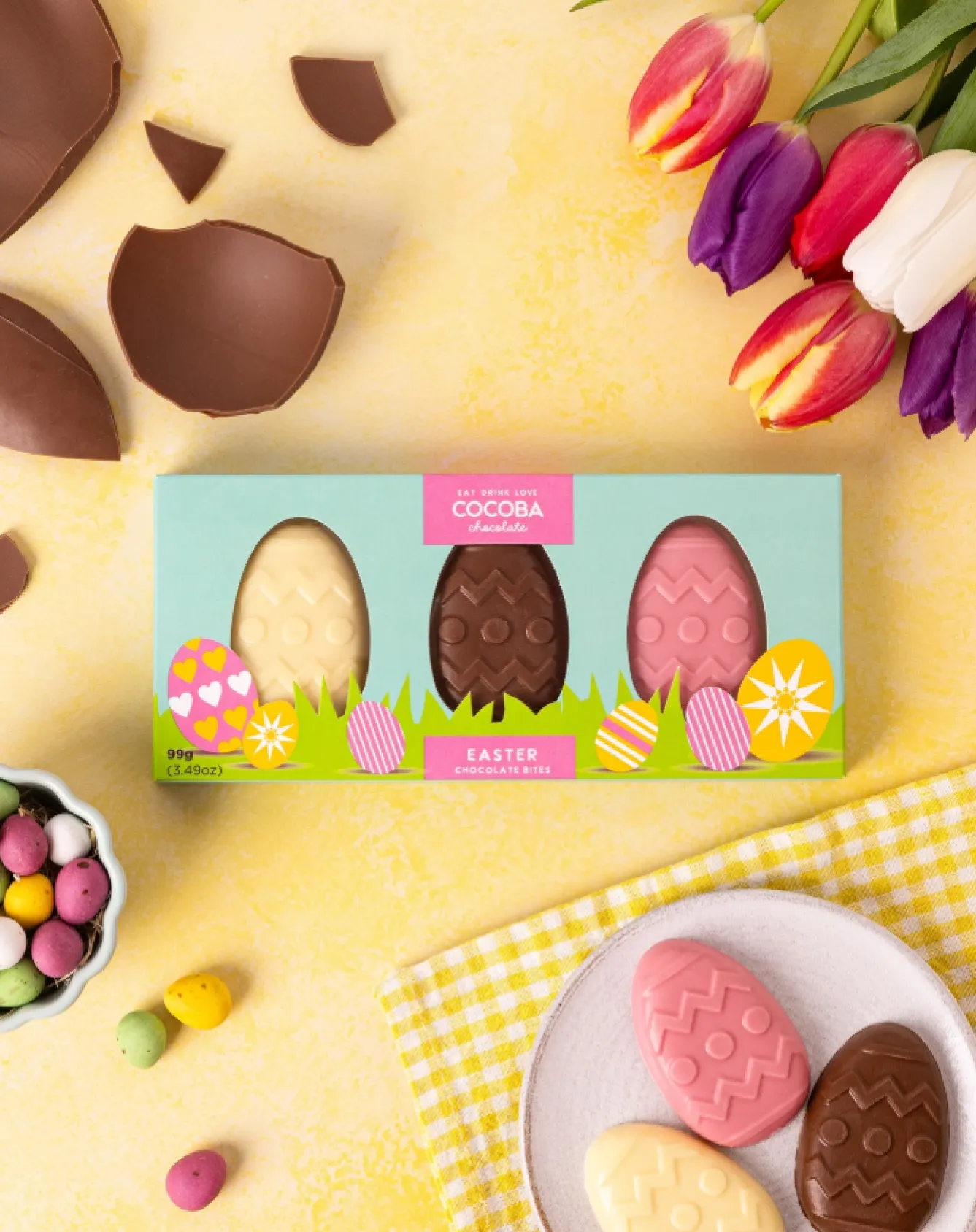 Cocoba Easter Egg Chocolate Bites- Easter