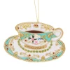 Tinker Tailor Eau de Nil Teacup Decoration by London- Christmas Decorations|Seasonal Decor