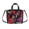 Earth Squared Bags Eden Black Botanical Velvet Tote Bag- Bags