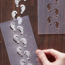 Ginger Ray Elf Shaped Christmas Footprint Stencil- Advent