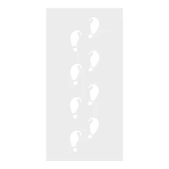 Ginger Ray Elf Shaped Christmas Footprint Stencil- Advent