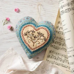 Corinne Lapierre Embroidered Heart Felt Craft Mini Kit- Crafts|Children