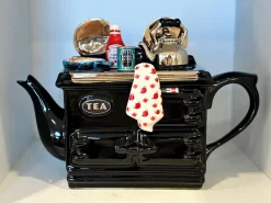 Ceramic Inspirations English Breakfast Large Aga Teapot - Black- Tea|Teapots