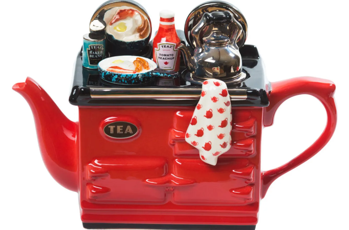Ceramic Inspirations English Breakfast Large Aga Teapot - Red- Tea|Teapots