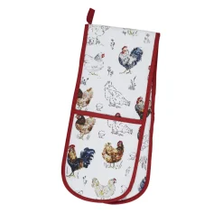 Ulster Weavers Farm Birds Double Oven Glove- Oven Gloves/Mitts