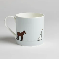 Jin Designs Farm Collection Large Mug- Tea|Pets