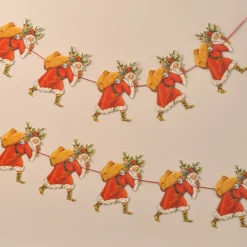 Alison Gardiner Father Christmas Garland- Christmas|Seasonal Decor