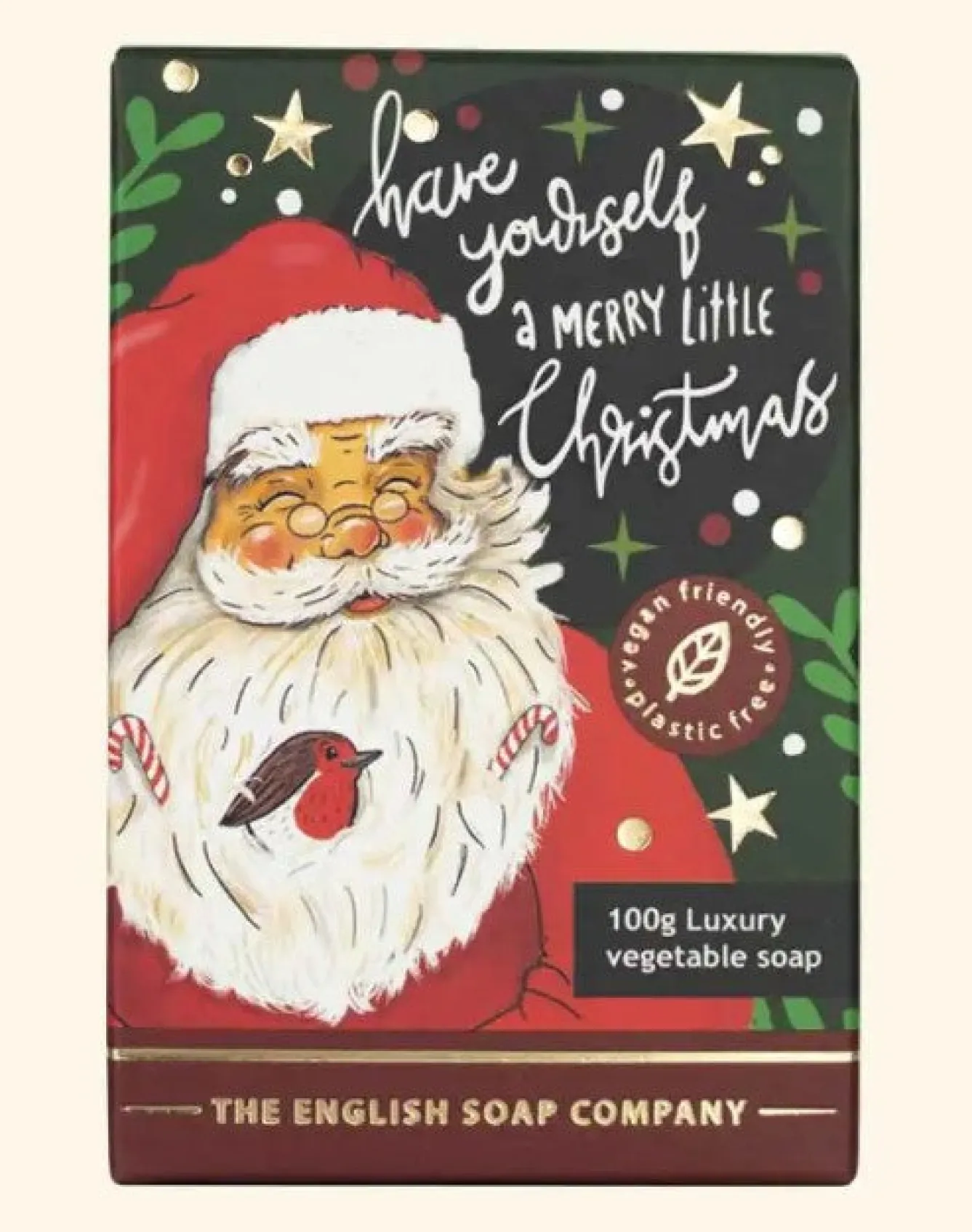 English Soap Company Father Christmas Mini Soap - 100g- Soaps & Lotions