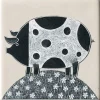 Moorland Pottery Fat Pig Coaster by- Coasters