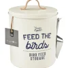 Burgon & Ball 'Feed the Birds' Bird Feed Tin in Stone- Gardening