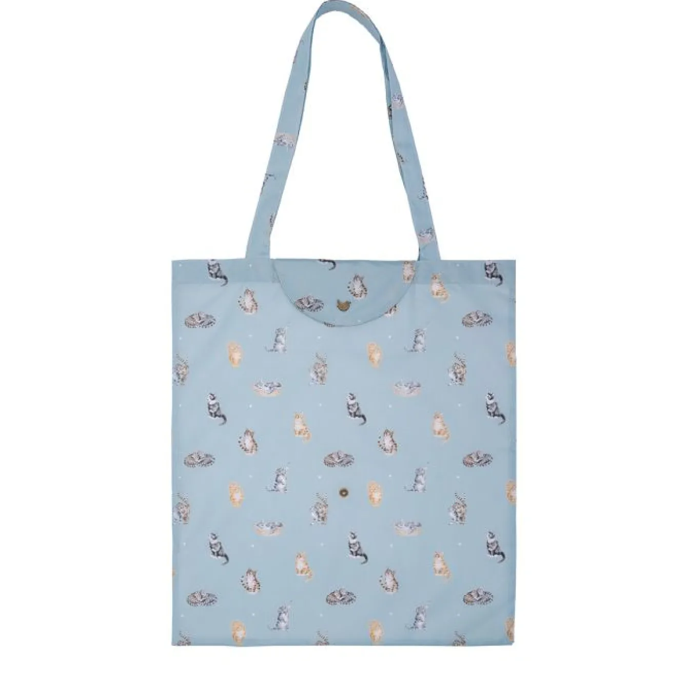 Wrendale Designs 'Feline Friends' Foldable Lightweight Shopping Bag- Bags