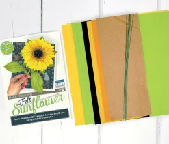 The Crafty Kit Co. Felt Sunflower Craft Kit- Crafts