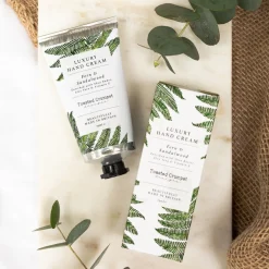 Toasted Crumpet Fern & Sandlewood Luxury Hand Cream 75ml- Soaps & Lotions