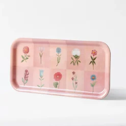 Roomytown Festival of Flowers Birchwood Tray- Trays