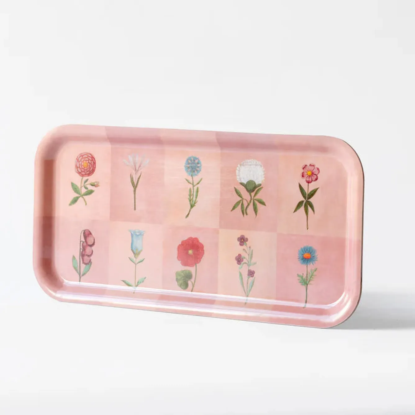 Roomytown Festival of Flowers Birchwood Tray- Trays